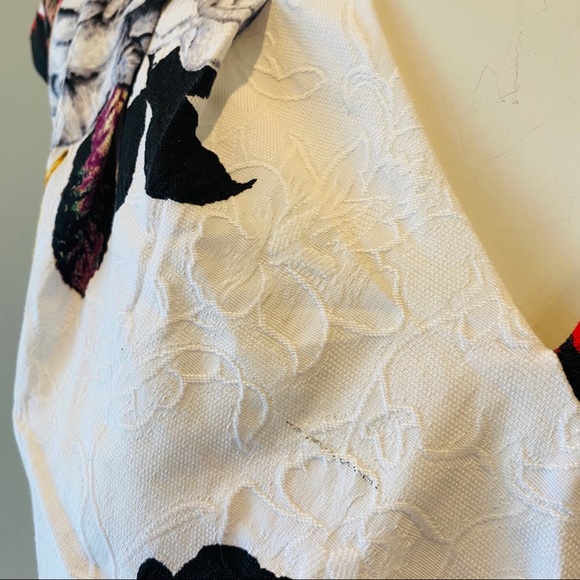 Adrianna Papell Faux Wrap Rose Floral Sheath dress - Picture 7 of 16